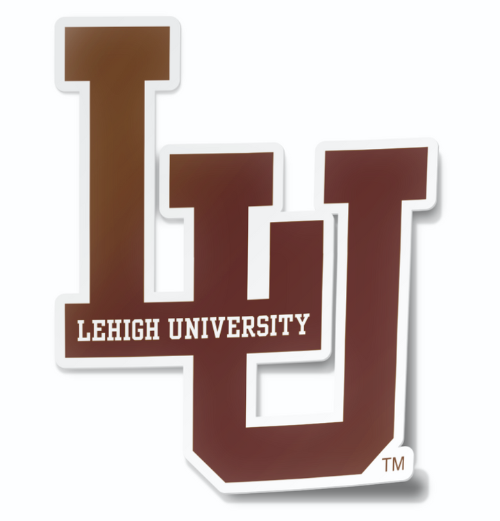 Lehigh University Interlocking LU Logo Cornhole Decal - Nudge Printing