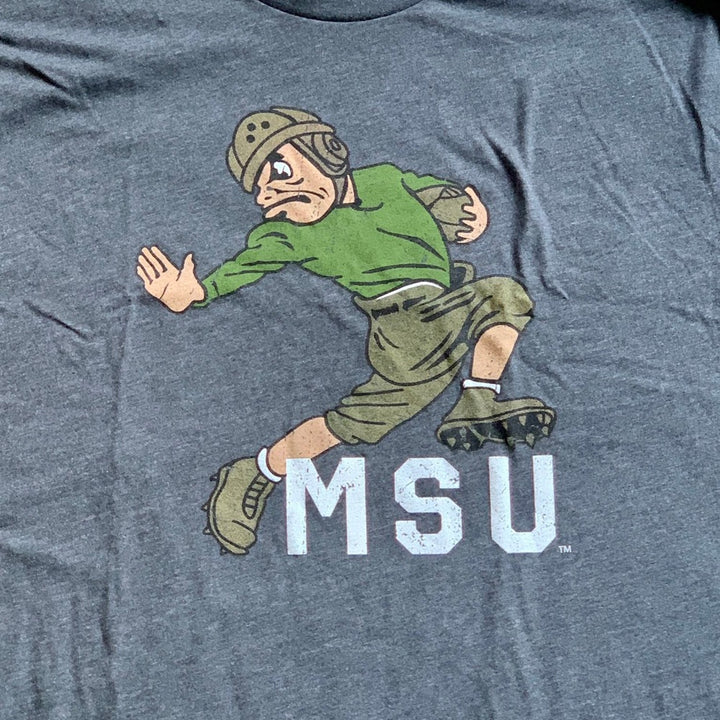 Michigan State MSU Football Leatherhead Sparty Shirt