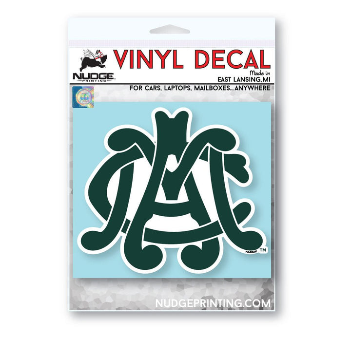 Michigan State University Spartans Vintage MAC Car Decal - Nudge Printing