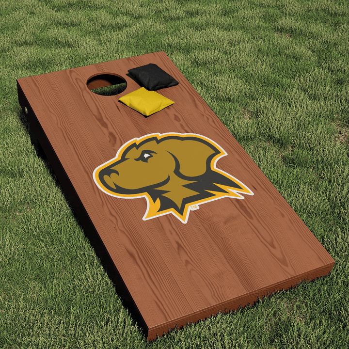 UMBC Retriever Mascot Logo Cornhole Decal - Nudge Printing