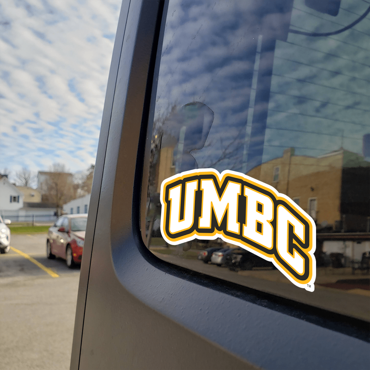 UMBC Retrievers Block UMBC Car Decal Nudge Printing