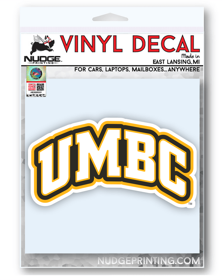 UMBC Retrievers Block UMBC Car Decal