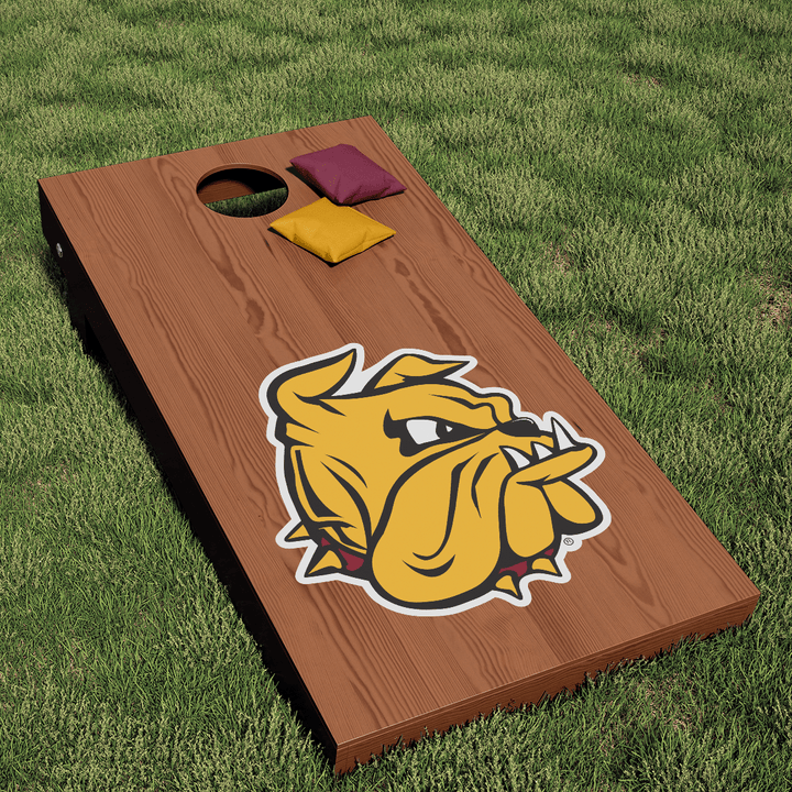 Minnesota Duluth Champ the Bulldog Logo Cornhole Decal - Nudge Printing