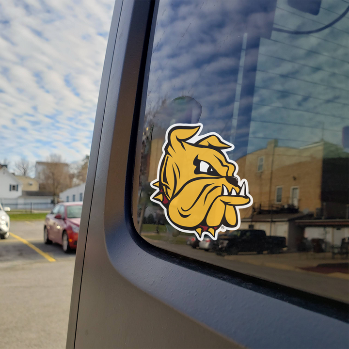 Minnesota-Duluth Bulldog Mascot Logo Car Decal Bumper Sticker