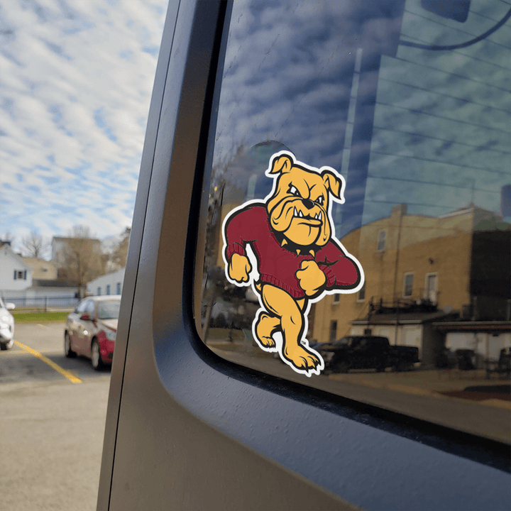 Minnesota-Duluth Full Bulldog Mascot Logo Car Decal Bumper Sticker