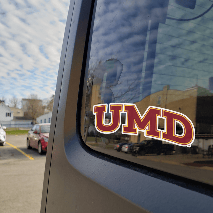 Minnesota-Duluth Block UMD Logo Car Decal Bumper Sticker