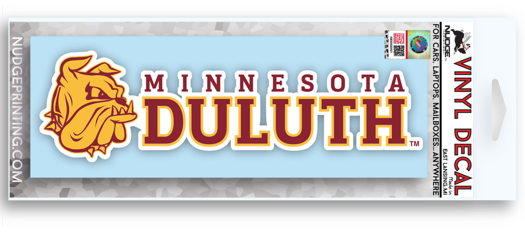Minnesota-Duluth Full Wordmark Logo Car Decal Bumper Sticker