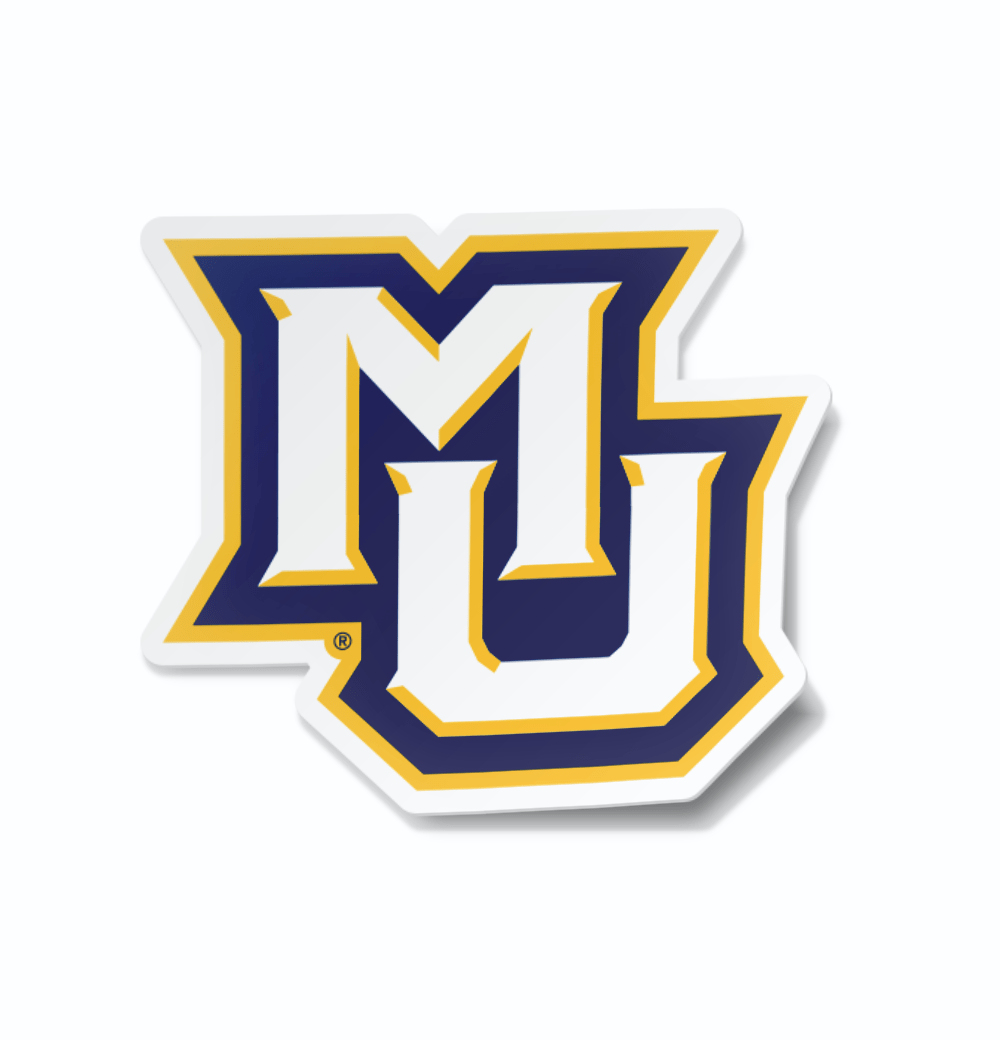 Marquette University Interlocking MU Logo Car Decal Bumper Sticker ...