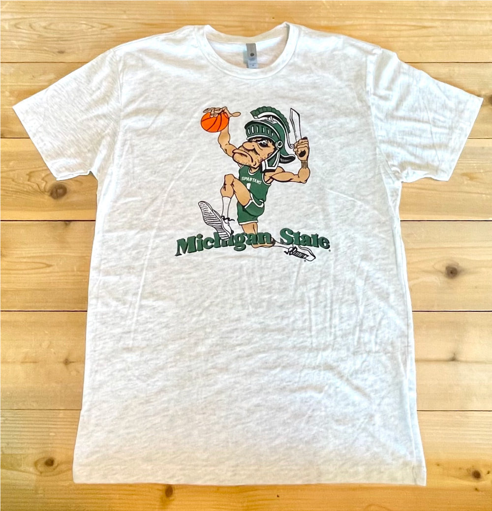 Michigan State Spartans MSU Basketball Dunking Sparty Shirt