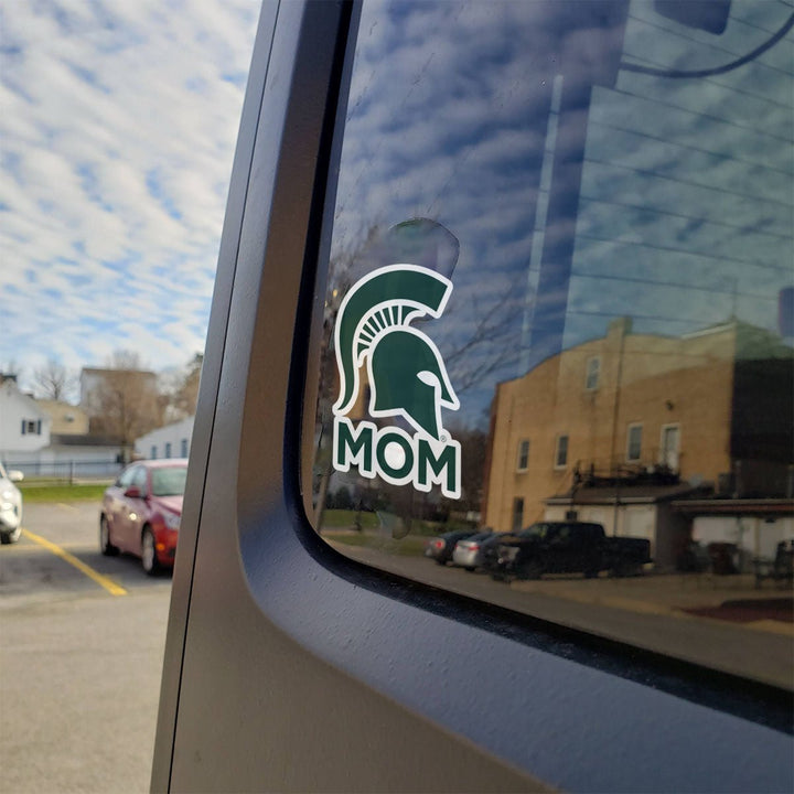 Lifestyle photo of a MSU Mom Sticker