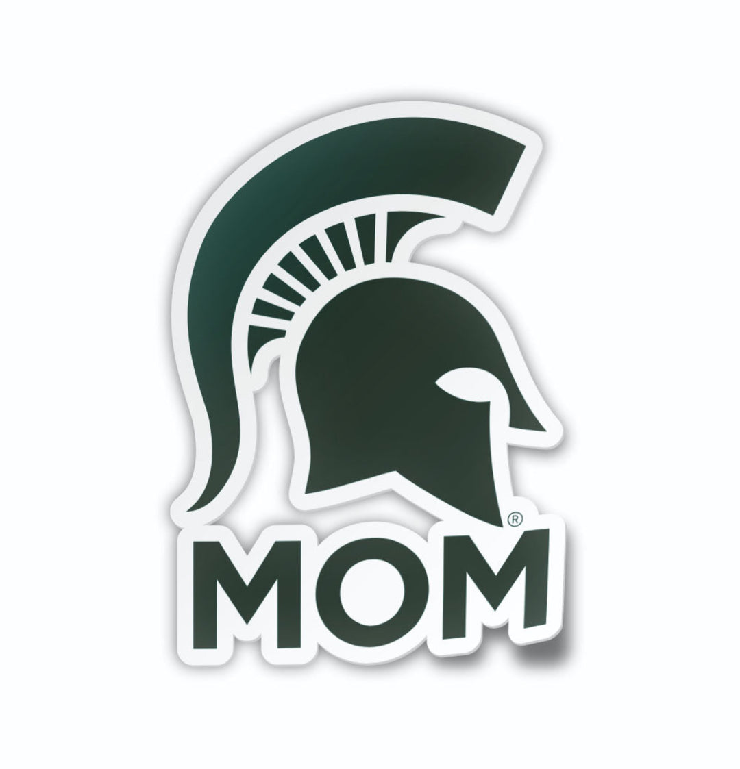 Michigan State University Sticker Car Decal Spartan Helmet Mom Bumper Sticker