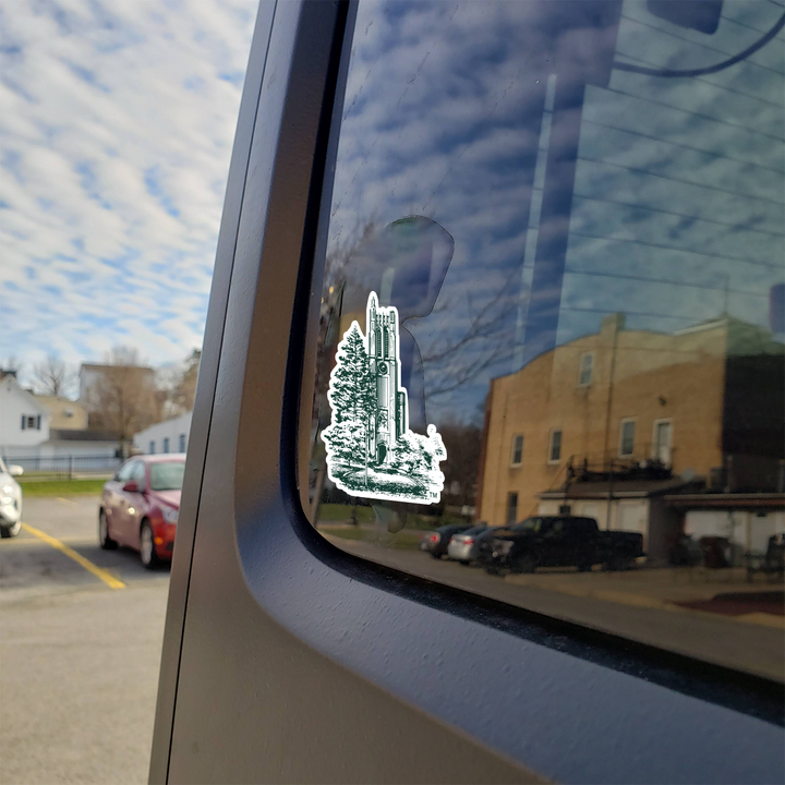 Michigan State University Beaumont Tower Bumper Sticker Car Decal
