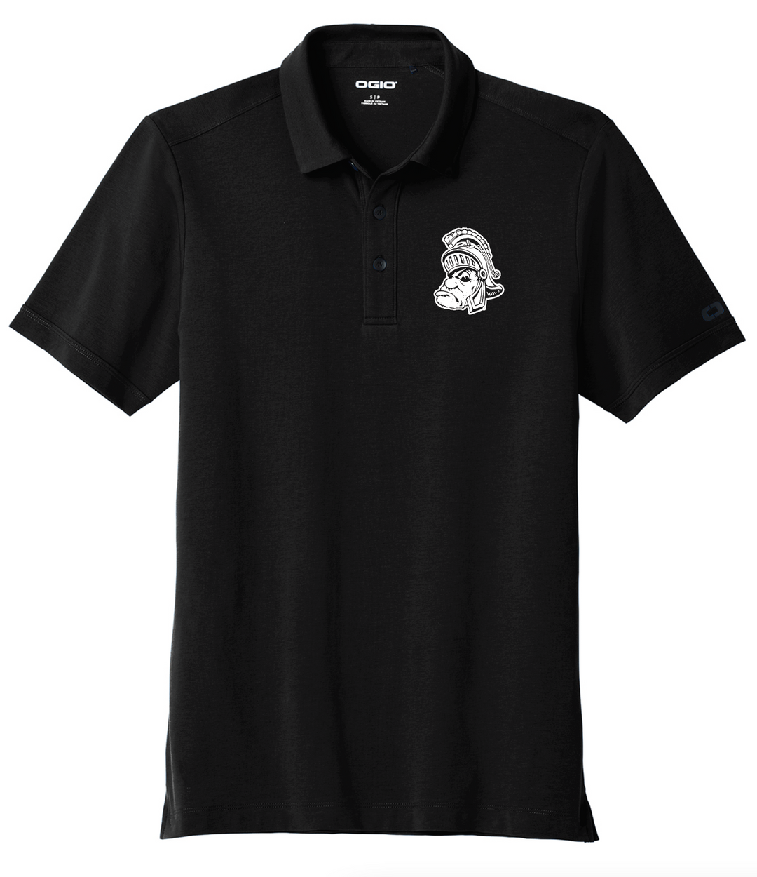 Michigan State Gruff Sparty Black OGIO Polo Golfing Shirt MSU Spartans