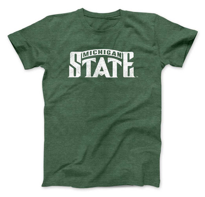 Michigan State MSU Spartans 2000 National Championship Basketball Team Bridge Logo Short Sleeve Shirt 