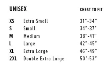 Michigan State University Sweatshirt Size Chart from Nudge Printing