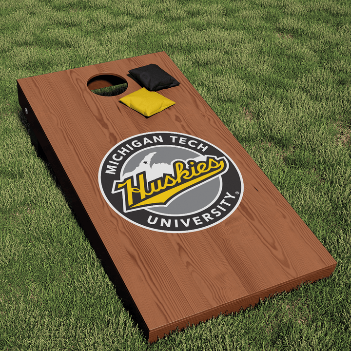 Michigan Tech Circular UP Shield Logo Cornhole Decal