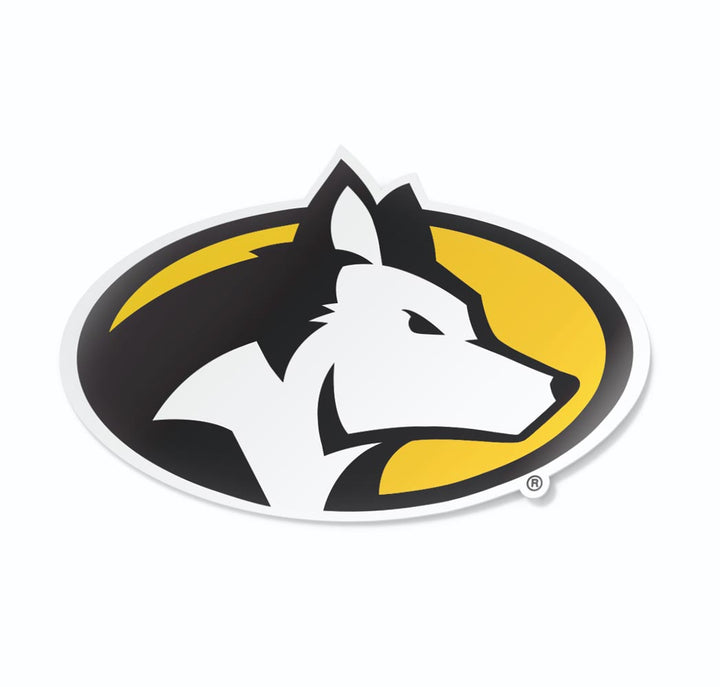 Michigan Tech Husky Mascot Car Decal Bumper Sticker