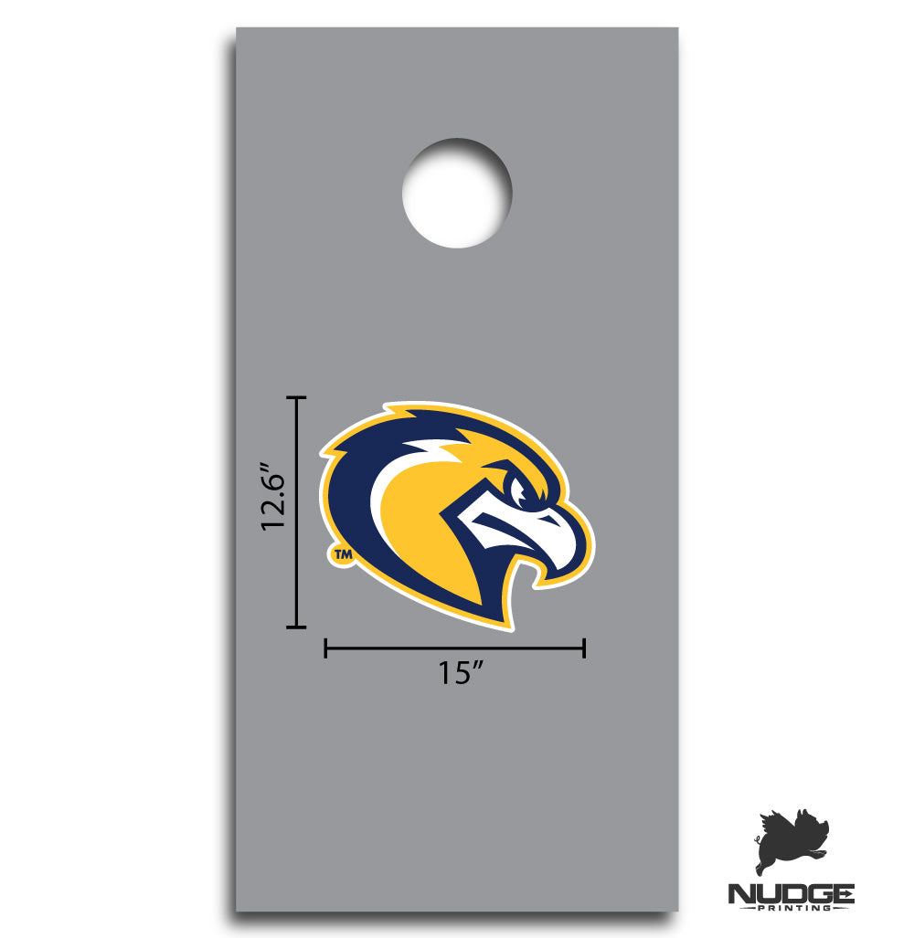 Marquette University Golden Eagles Mascot Cornhole Decal - Nudge Printing