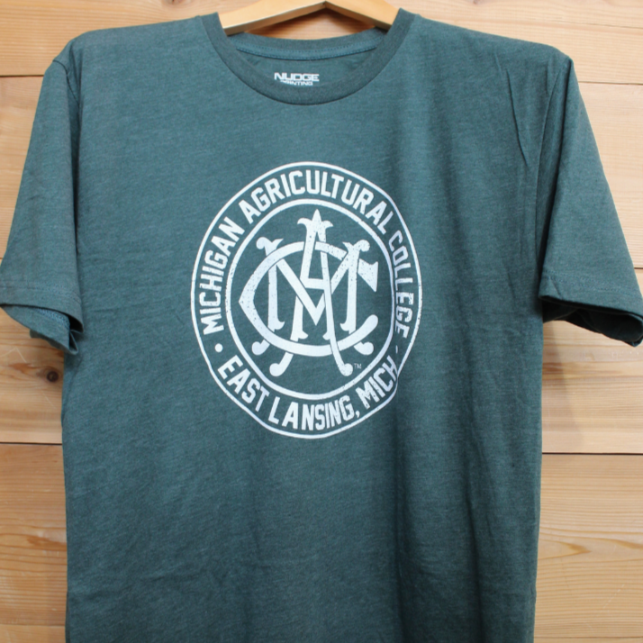 Green MAC t shirt for Michigan State University