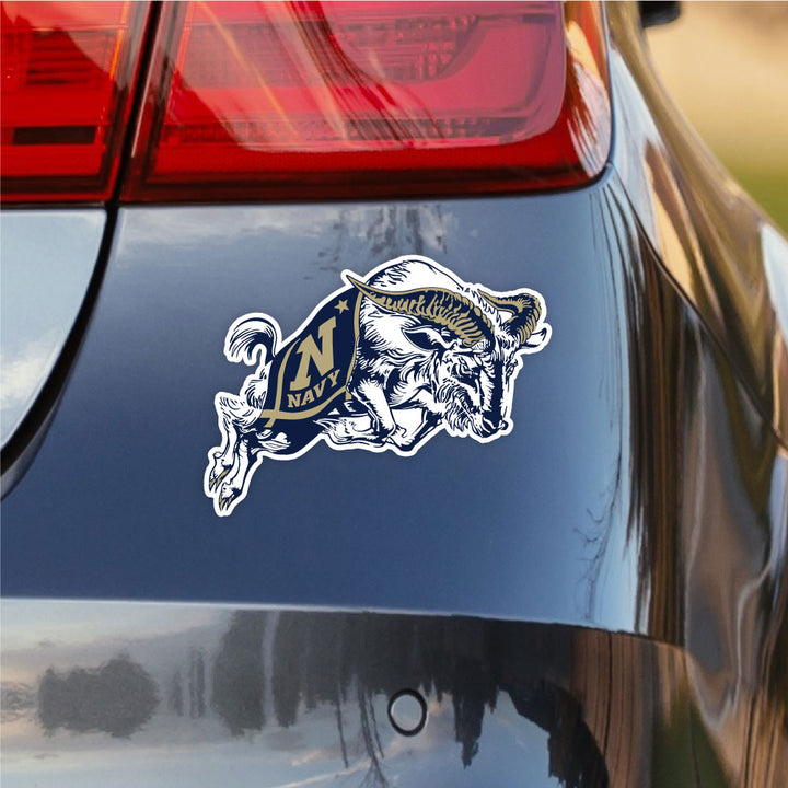 US Naval Academy Goat Logo Car Decal - Nudge Printing