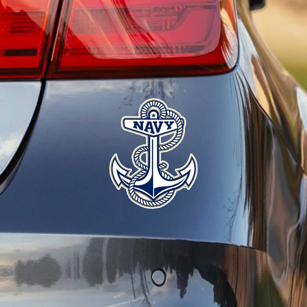 US Naval Academy Anchor Logo Car Decal - Nudge Printing