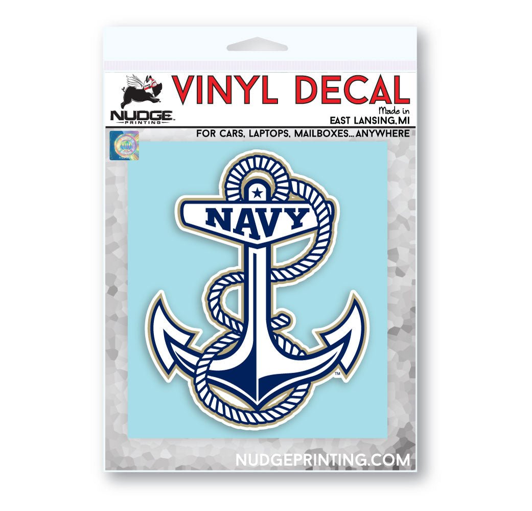 US Naval Academy Anchor Logo Car Decal - Nudge Printing