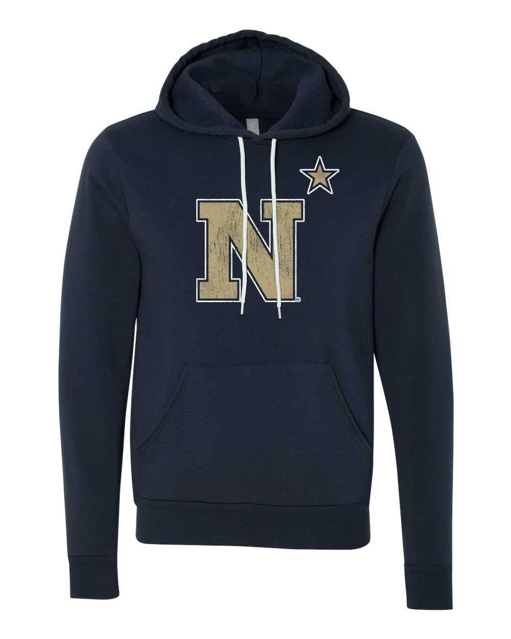 US Naval Academy Primary N* Logo Hoodie Sweatshirt - Nudge Printing