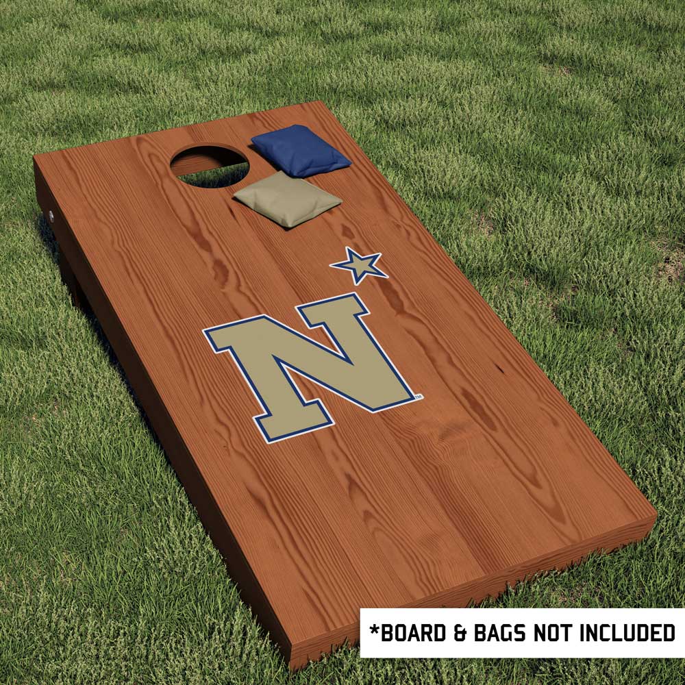 US Naval Academy Primary Logo Cornhole Decal - Nudge Printing