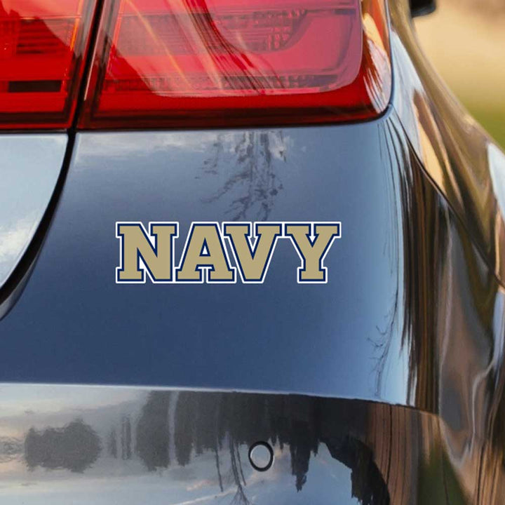 US Naval Academy Block NAVY Logo Car Decal - Nudge Printing