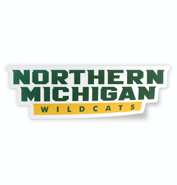 Northern Michigan University Wildcats Wordmark Car Decal