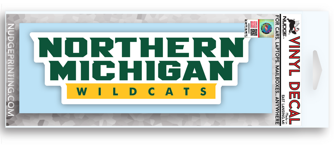 Northern Michigan University Wildcats Wordmark Car Decal