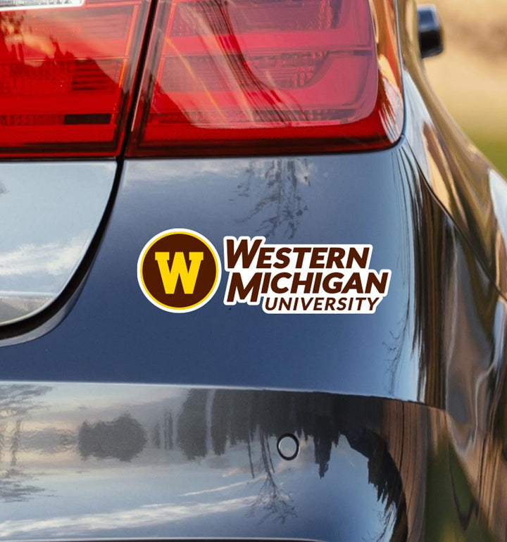 Western Michigan University Broncos New 2021 Logo Design Car Decal Bumper Sticker