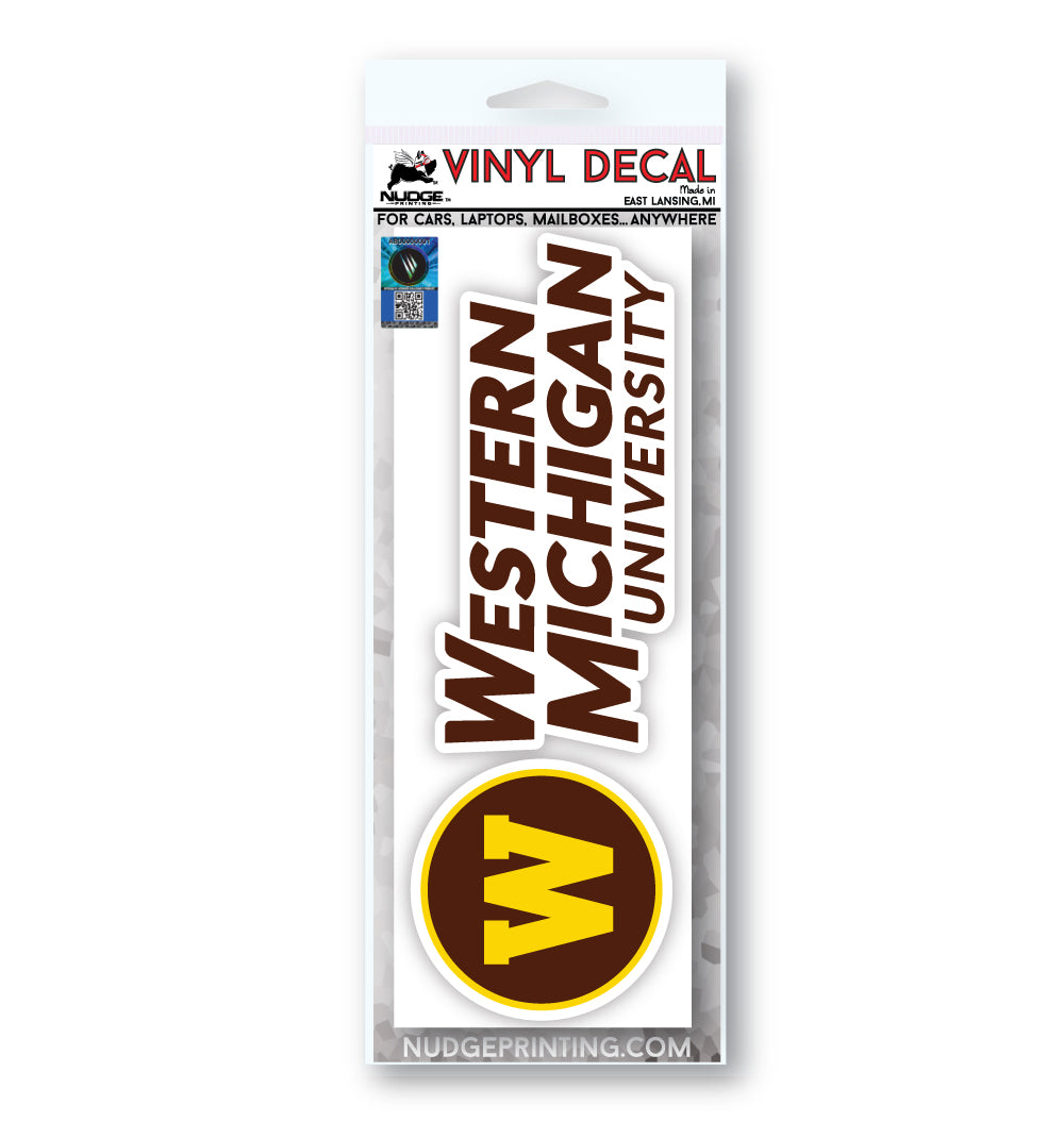 Western Michigan University Broncos New 2021 Logo Design Car Decal Bumper Sticker