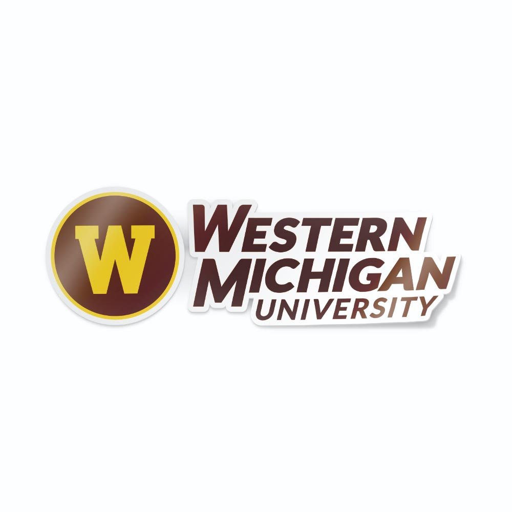 Western Michigan University Broncos New 2021 Logo Design Car Decal Bumper Sticker