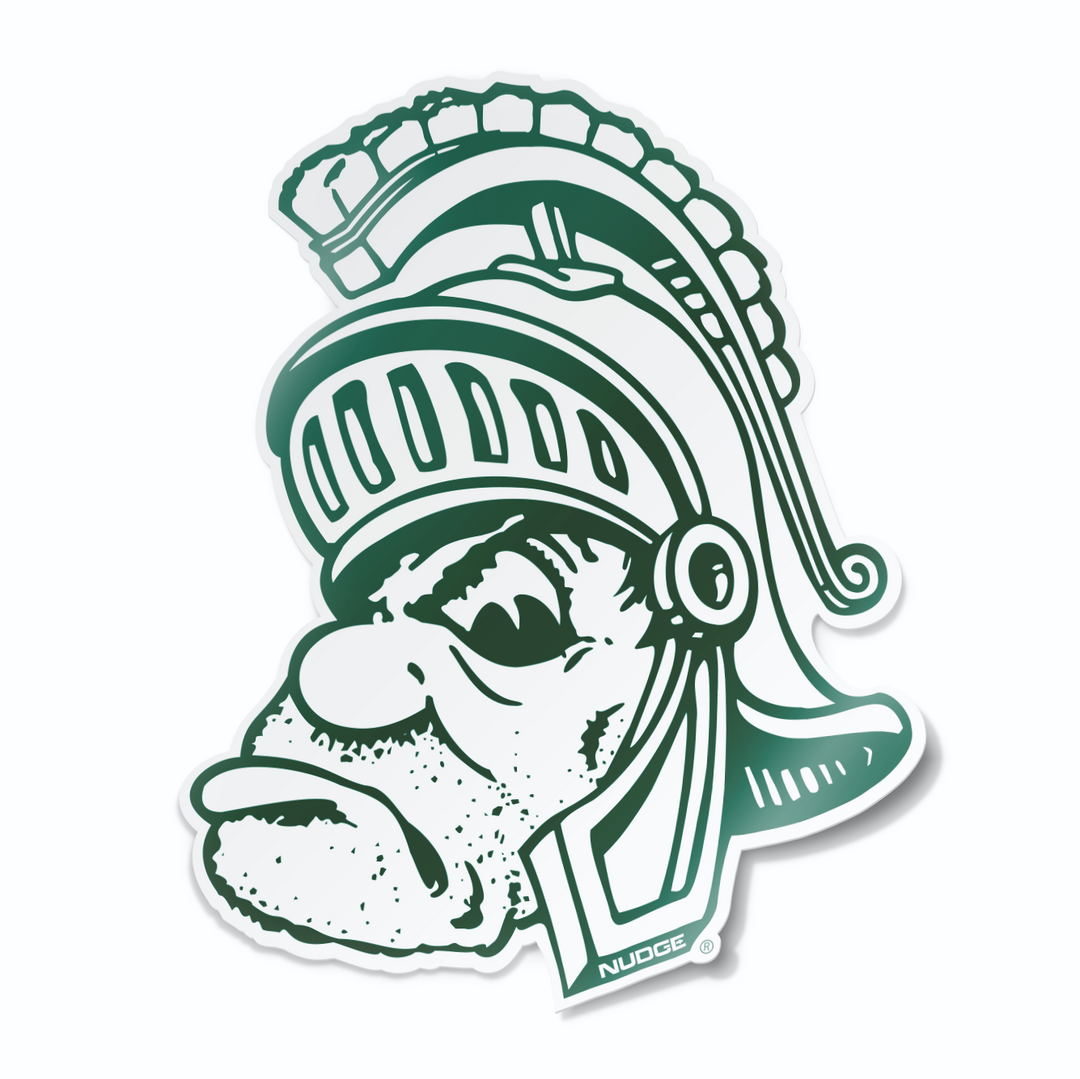 Gruff Sparty Sticker from Nudge Printing