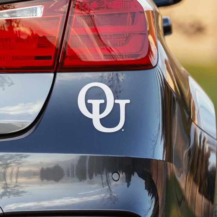 Oakland University Interlocking OU Logo Car Decal - Nudge Printing