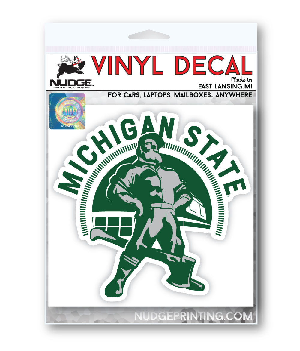 Michigan State Football Paul Bunyan Trophy Decal Bumper Sticker