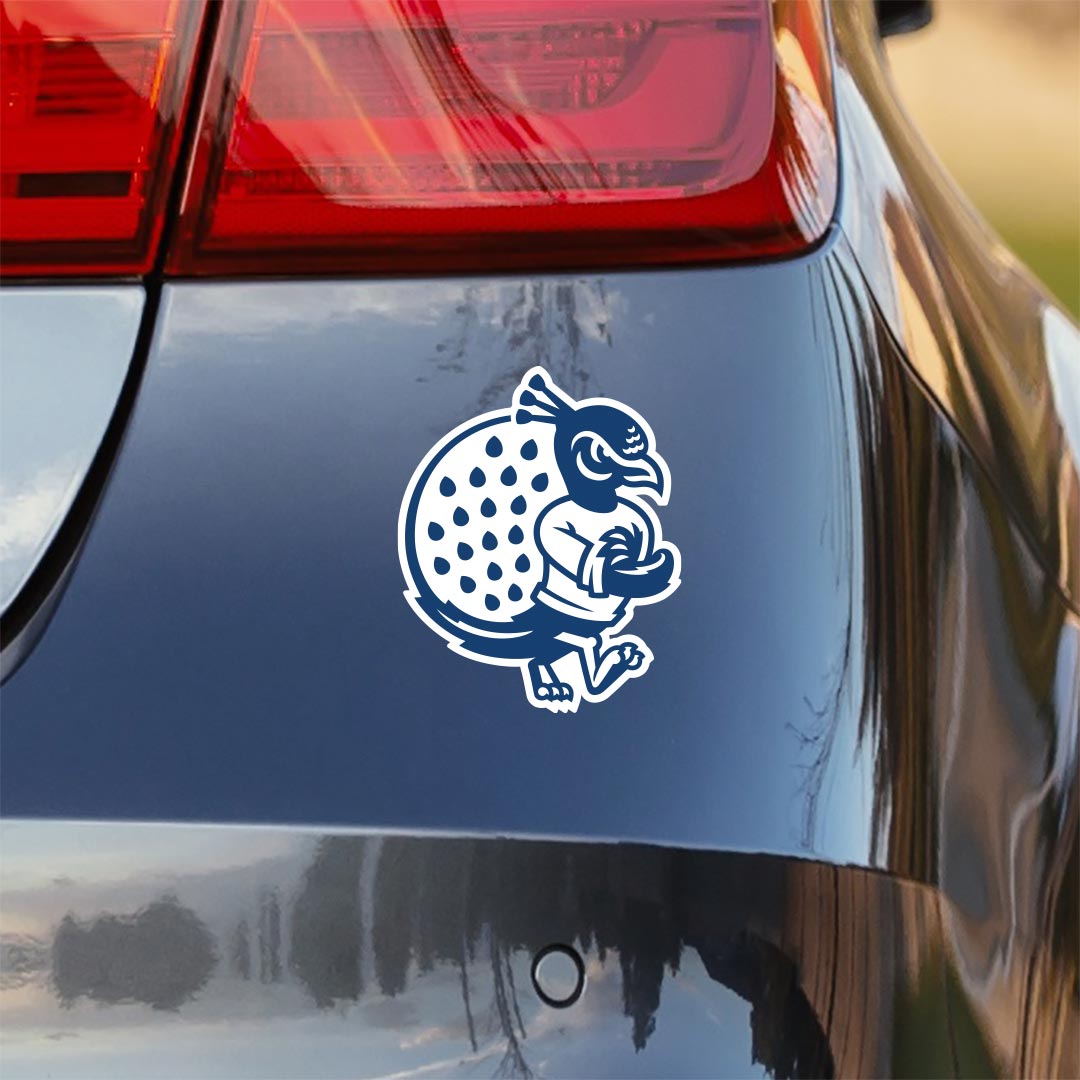 Saint Peters University Strutting Peacock Logo Car Sticker Decal