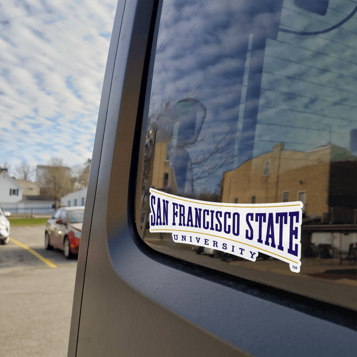 San Francisco State University Institutional Wordmark Logo Car Decal