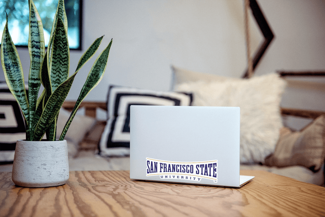 San Francisco State University Institutional Wordmark Logo Car Decal