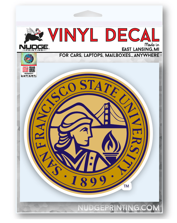 San Francisco State University Institutional Seal Logo Car Decal