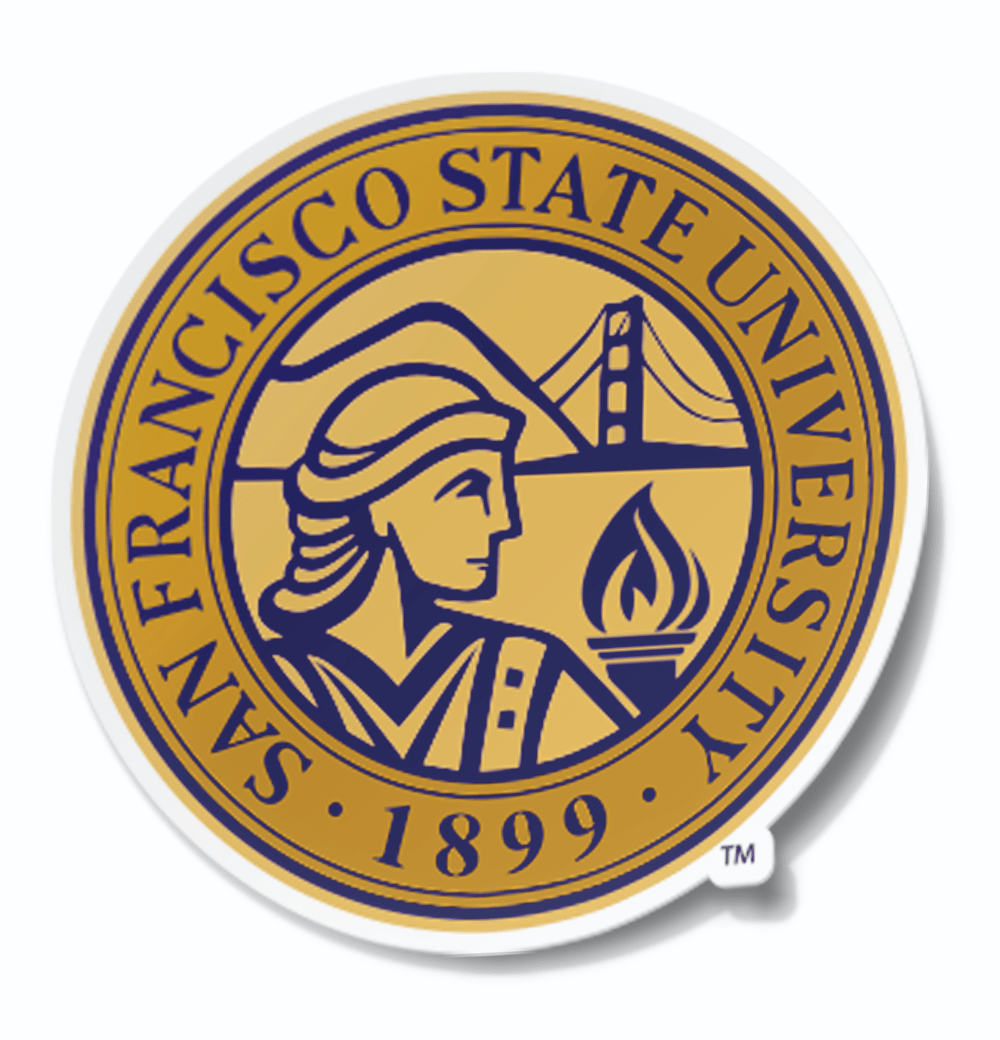 San Francisco State University Institutional Seal Logo Car Decal ...