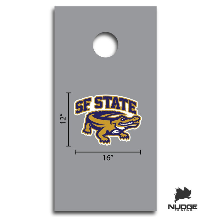 San Francisco State University Gators Cornhole Decal - Nudge Printing