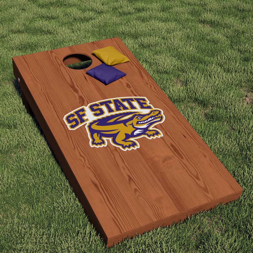 San Francisco State University Gators Cornhole Decal - Nudge Printing