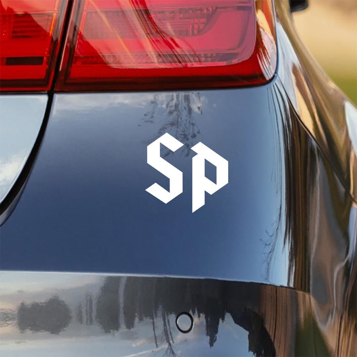 Saint Peters White SP Car Decal
