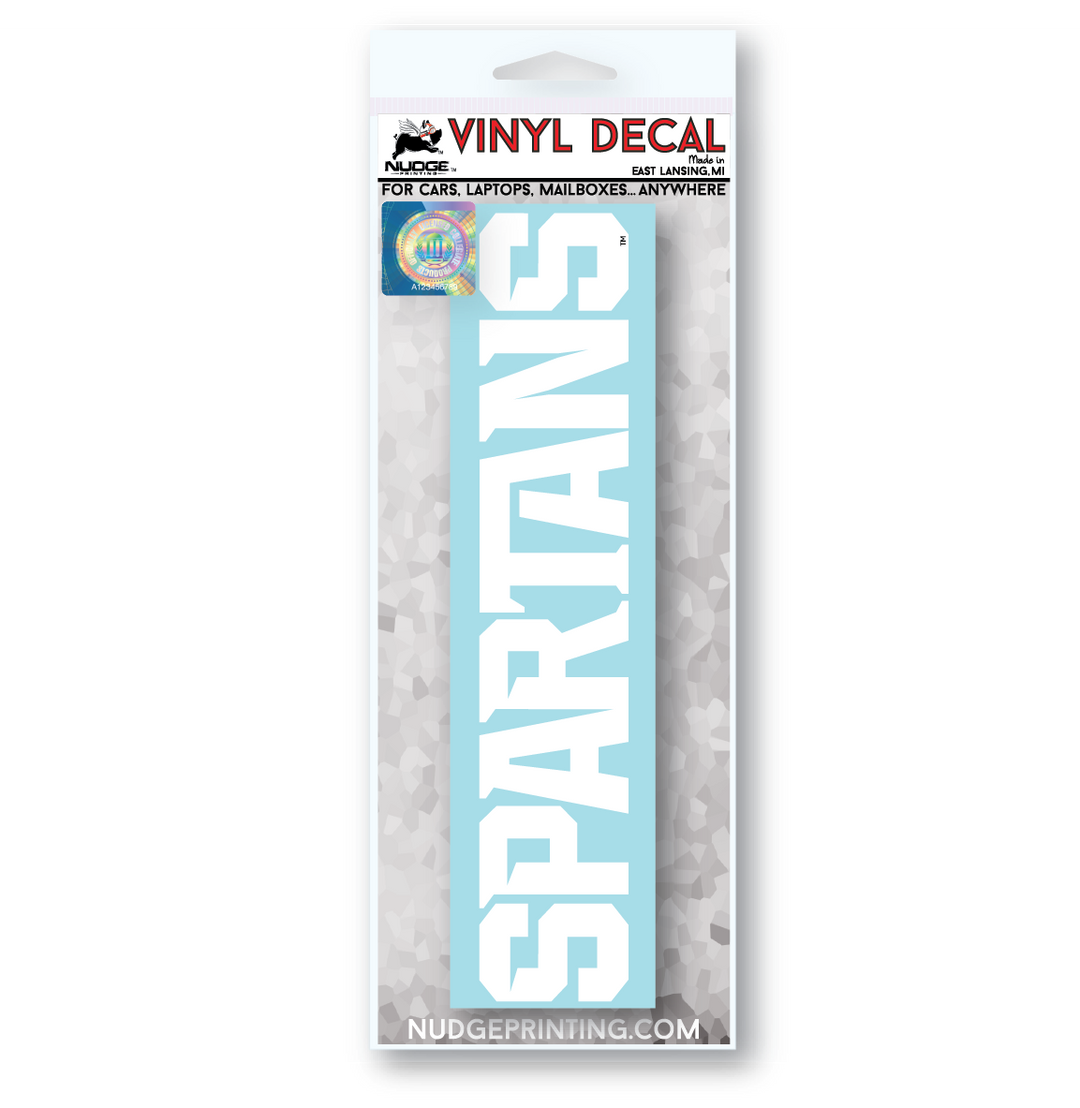 Michigan State University "Spartans" Athletic Font Car Decal - Nudge Printing