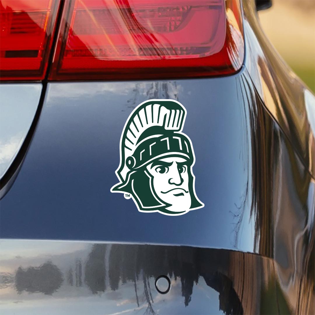 Sparty Head Premium Michigan State University Spartans Car Decal Sticker