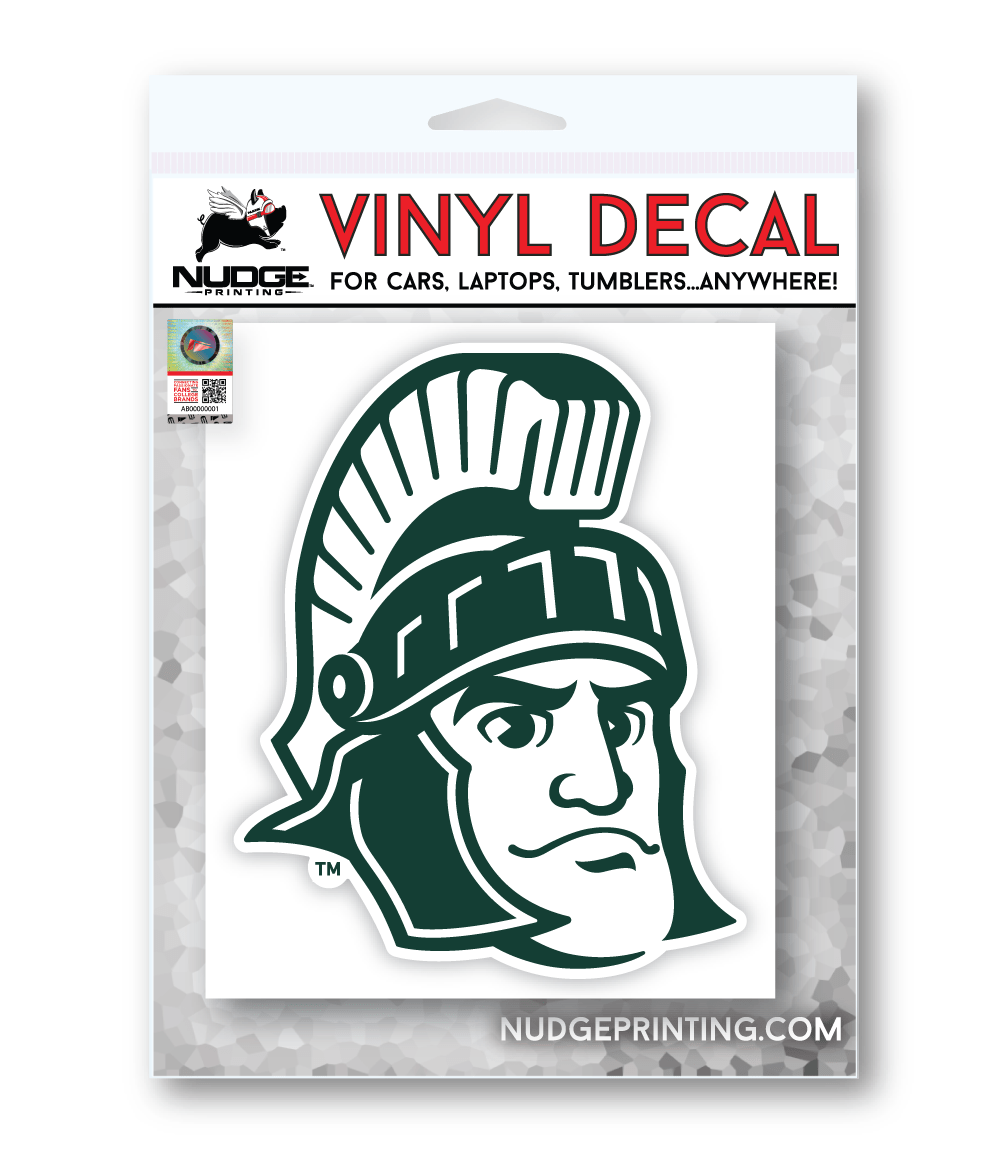 Sparty Head Premium Michigan State University Spartans Car Decal Sticker