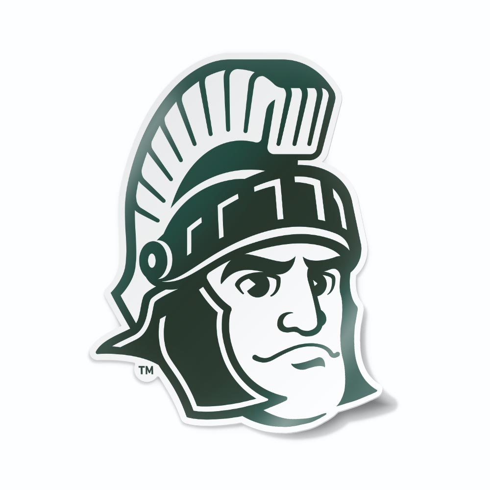 Sparty Head Premium Michigan State University Spartans Car Decal Sticker