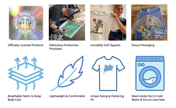 Creighton University Bluejays Wordmark T-Shirt (Royal Blue) - Nudge Printing